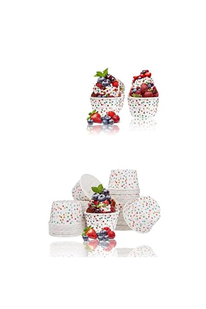 Generic قوالب كب كيك سويت سيفن المنقطة الملونة الزاهية - قوالب خبز للاستخدام ...