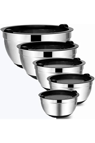 Generic مجموعة أوعية الخلط المصنوعة من الفولاذ المقاوم للصدأ من كارتليست (مجم...