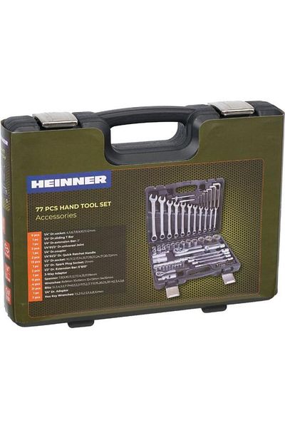 Heinner 77-Piece Multi-Purpose Tool Set CTSM016, Chrome-Vanadium Material