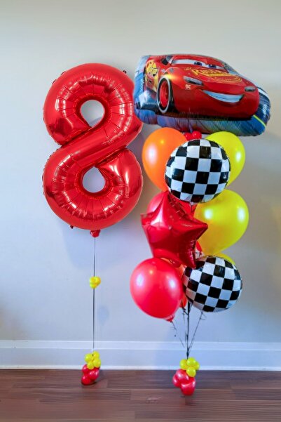 PARTİAVM مجموعة سيارات كارز بعمر 8 سنوات من Lightning Mcqueen Racing Car Conc...