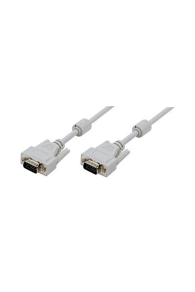 LogiLink Cablu CV0027, VGA - VGA, 5m, dublu ecranat (Gri)