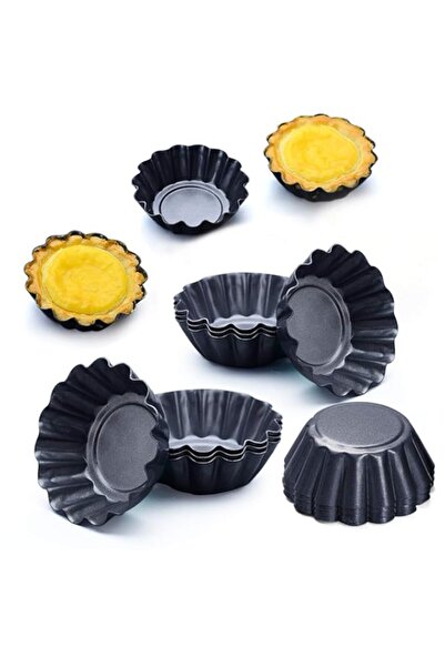 Generic قوالب تارت البيض من أشنا، 12 عبوة من قوالب تارت البيض المصنوعة من الف...