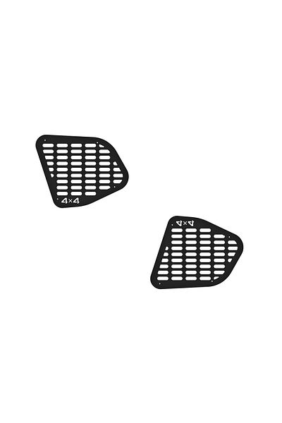 Lumi LUXURY Set of 2 metal window protection ornaments compatible with Dacia Duster I 2010-2018