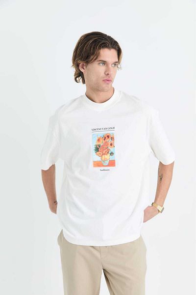 Saw Vincent Van Gogh Men's Oversize Tshirt 4771