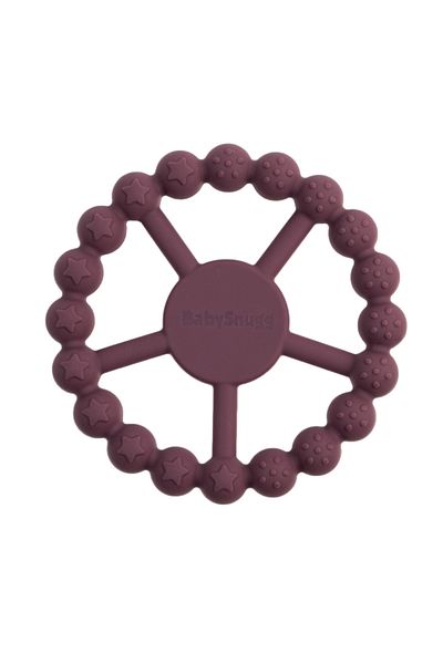 BabySnugg Silicone Teething Toy, Purple Ring