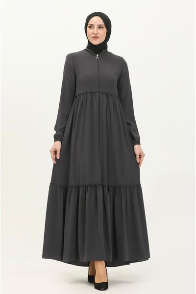 GÖZDE GİYİM gündelik hac ve umrelik büzgülü ferace