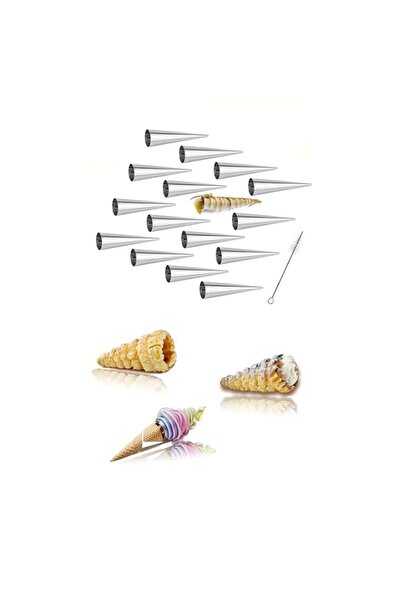 Generic مخاريط الكريمة المصنوعة من الفولاذ المقاوم للصدأ من سويت سيفين - 16 ق...