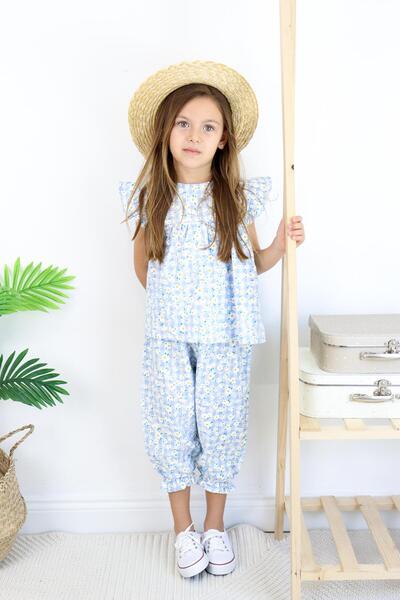 MiaBaby Σετ κοστουμιού με διπλό μανίκι βολάν