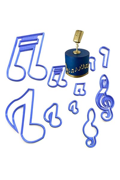 Generic OHM 10 قطع من قوالب بسكويت فوندان على شكل نوتة موسيقية من SUGARCRAFT ...