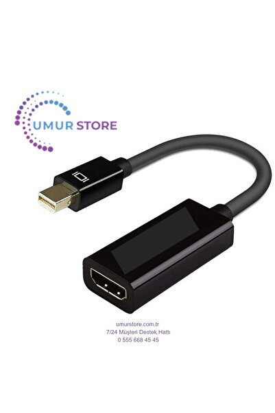Herz Mini Display Port To HDMI Dönüştürücü 1080P Full Hd Adaptör Görüntü Akta...