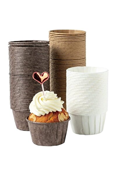 Generic قوالب كب كيك ورقية من كاتبايت، مقاس قياسي، 150 قطعة، قوالب كب كيك لعي...