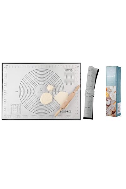 Generic حصيرة سيليكون كبيرة جدًا من سيمبلي شيف لفرد العجين | حصيرة فوندان غير...