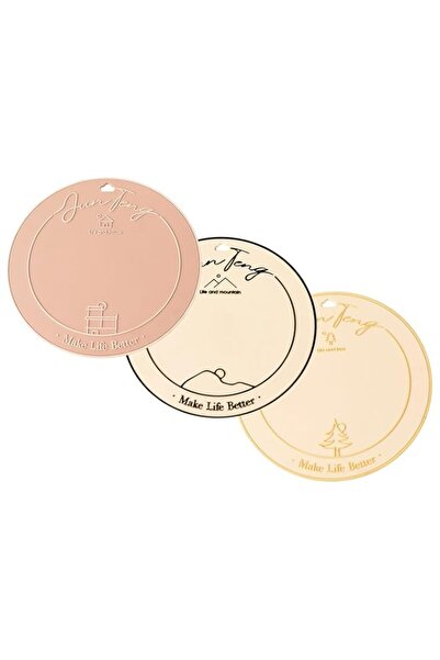 Generic مجموعة سجادات حامل الأواني السيليكونية MOALO - عبوة من 3 قطع، حاملات ...