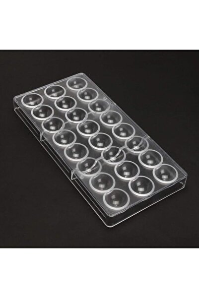 Generic قالب حلوى الشوكولاتة نصف كروي مكون من 24 شبكة من البولي كربونات من HA...