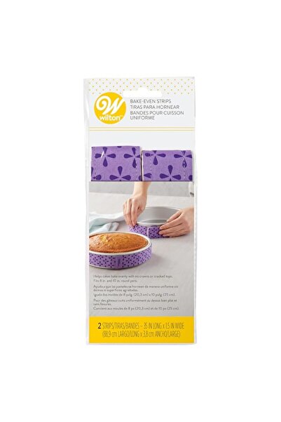 Generic شرائط خبز الكيك من ويلتون لخبز الكيك بالتساوي، طقم من قطعتين، بنفسجي،...