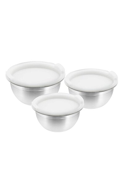 Generic وعاء خلط راج من الفولاذ المقاوم للصدأ مع غطاء بلاستيكي، 14 / 16 / 18 ...