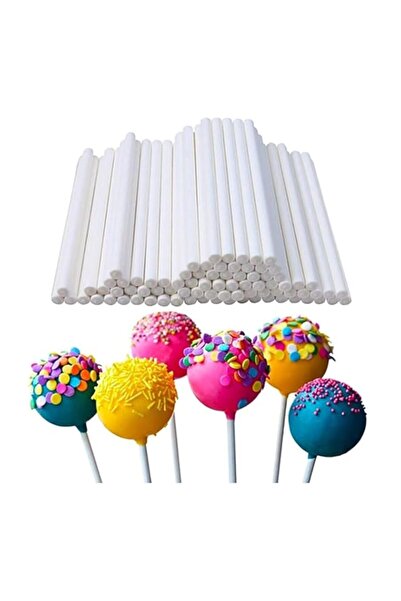Generic هاووكي ٤٠٠ قطعة من أعواد المصاصات البيضاء مقاس ١٠ سم/٤ بوصة، أعواد كي...