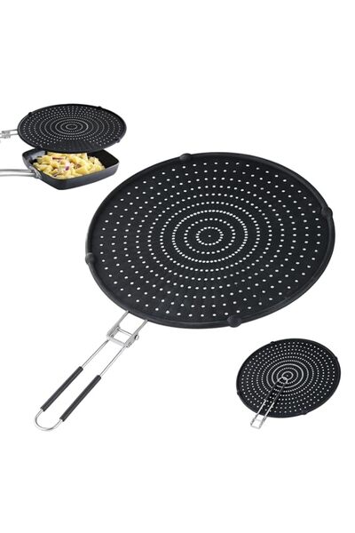 Generic واقيات رذاذ القلي من JJOO، واقي رذاذ الشحوم السيليكوني مقاس 13 بوصة، ...