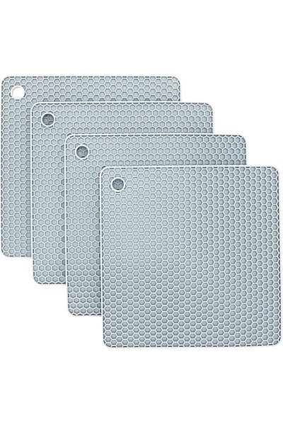 Generic for Hot Pots Pans Place Mat Countertop Mats Dinner Drying Pad Jar Opener and Spoon Rests, (Set of 4