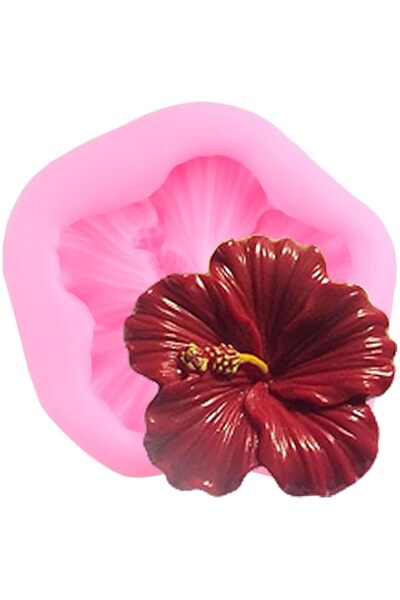 Generic قوالب فوندان على شكل زهرة الكركديه من YIHUOMOLDS، قالب سيليكون على شك...