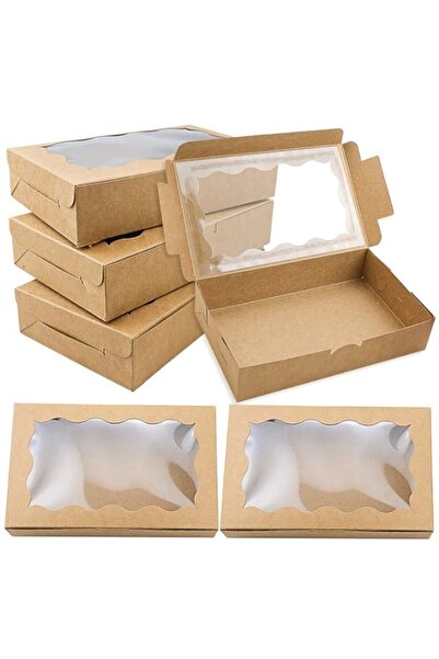 Generic علبة كوكيز ميلالا كرافت، عبوة من 15 قطعة، مع نافذة شفافة، علبة هدايا ...