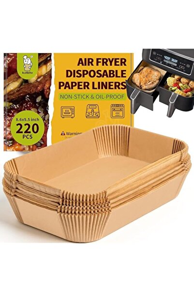 Generic بطانات مقلاة هوائية من كاتبايت، ٢٢٠ قطعة - مستطيلة الشكل، مقاس ٨٫٦ × ...