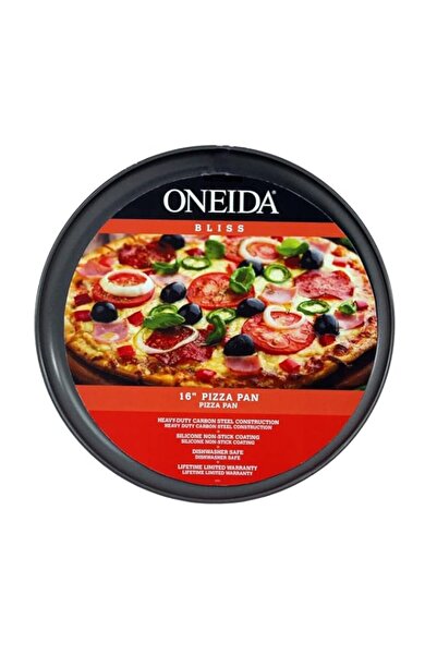 Generic صينية بيتزا أونيدا بليس مقاس 16 بوصة 35254L20، لون أسود معدني