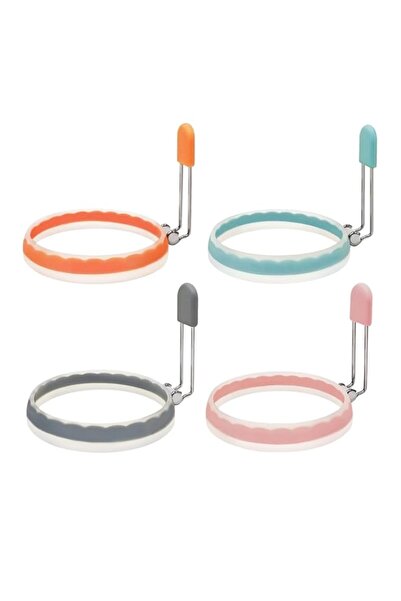 Generic حلقات بيض سيليكون من KASTWAVE، قالب حلقات بيض سائل مانع للتسرب، مقلاة...