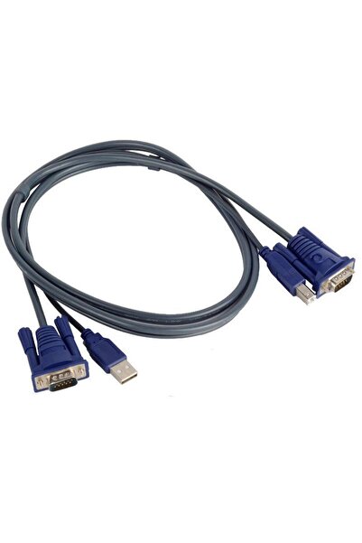 Temiz Pazar 4535 Usb Kvm Switch Vga Yazıcı Adaptör Kablosu