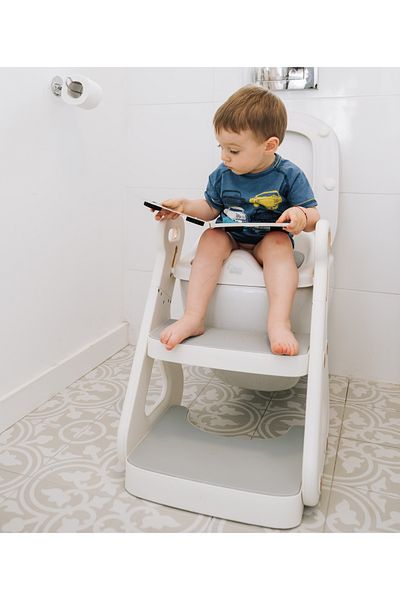 BabySnugg Children's toilet reducer with step - also suitable for square toilets, multifunctional