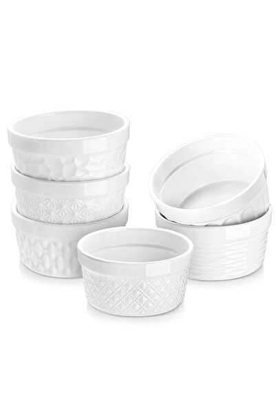 Generic Angju Ramekins Oven Safe Set of 6, 8 oz Ceramic Creme Brulee Ramekins...