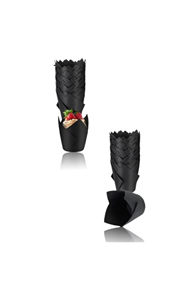 Generic قوالب كب كيك سوداء مقاومة للدهون من Sweet Seven - أكواب خبز احتفالية ...