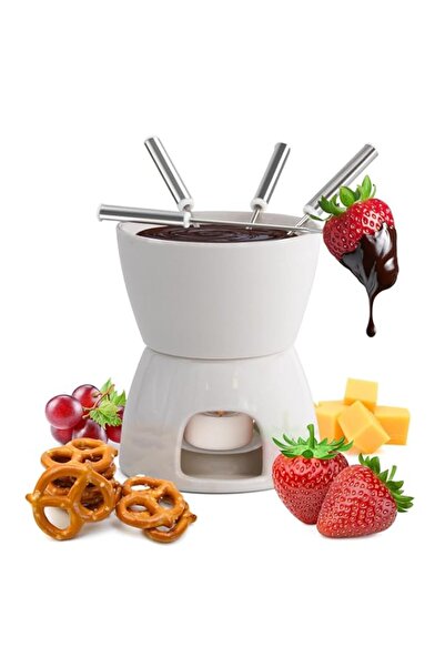 Generic مجموعة فوندو الشوكولاتة 7 في 1 من Joeji's Kitchen - مجموعات فوندو الج...