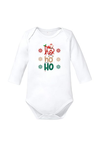 OEM Baby bodysuit white cotton Merry Christmas size 80