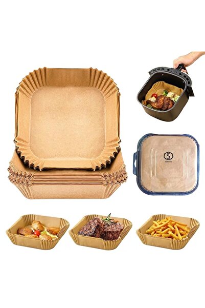 Generic 100 Pieces Square Air Fryer Paper Liners 20cm (7.9 inch) Size, Dispos...