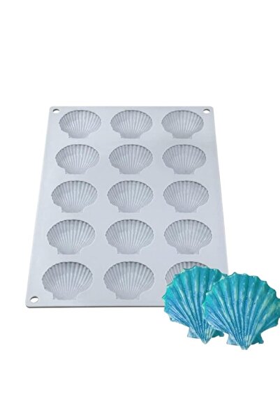 Generic قالب صدفة البحر من السيليكون من موستسوم، قالب خبز، صينية مكعبات الثلج...