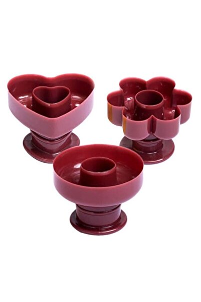 Generic قوالب دونات مبتكرة غير لاصقة من Luxshiny، 3 قطع، قوالب دونات قابلة لإ...