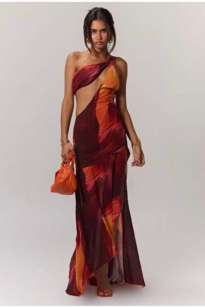 Thatsyu Uzun Göğüs Detaylı Şık Ve Rahat Yazlık Elbise