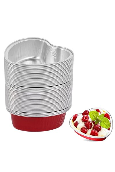 Generic نالاينا ٢٥ عبوة ١٠٠ مل/ ٣٫٤ أونصة قوالب كيك على شكل قلب، قوالب كب كيك...