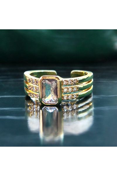 Miltonia Vintage Adjustable Steel Ring