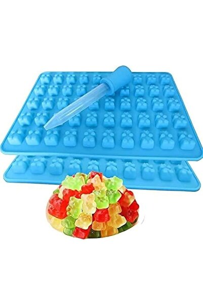 Generic قالب حلوى الشوكولاتة على شكل دببة جيلاتينية من KASTWAVE، مكون من 50 ت...