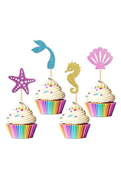 Generic مجموعة تزيين الكب كيك من MAKINGTEC، عبوة من 24 قطعة، لوازم تزيين الكب...