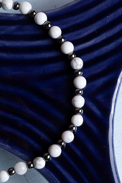 DENİZ Certified Hematite Natural Stone Bracelet