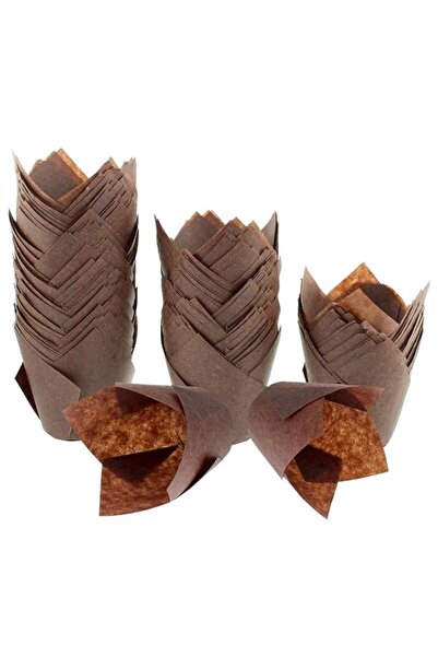 Generic 200 قطعة من أكواب الكب كيك توليب من كاست ويف، أكواب خبز ورقية قياسية ...