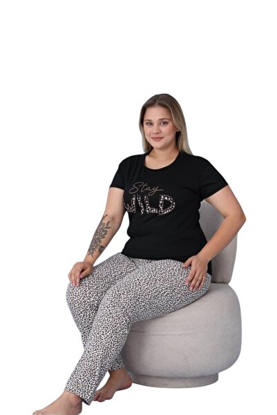 Emir Store Plus Size Women's Pajama Set Short Sleeve Six Long. # Bigsize Cotton