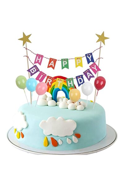 Generic Cake Topper Kit, Balloon Cake Topper Kids Cake Decoration for Birthda...