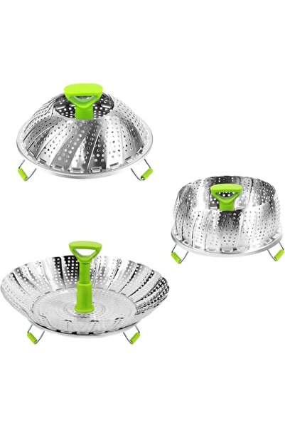 Generic Benting Steamer Basket Stainless Steel Vegetable Steamer Basket Foldi...