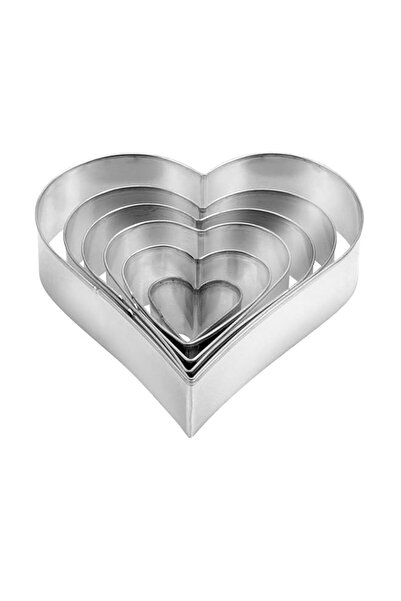 Generic قوالب بسكويت على شكل قلب من تيسكوما ديليسيا، 6 قطع | أدوات مطبخ للطبخ...