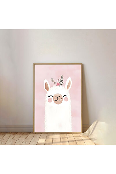 Dekorsiahome Pictură pentru cameră pentru copii cu rama din lemn dintr-o buca...