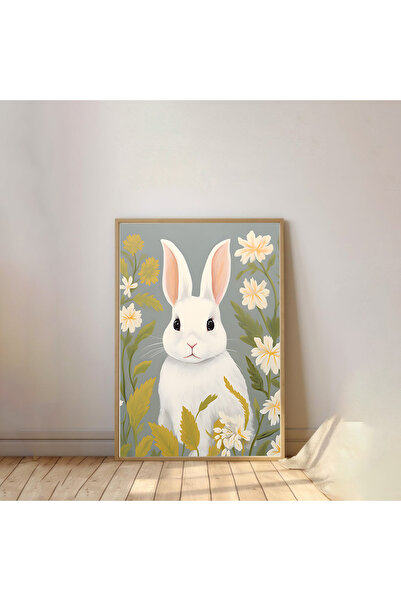 Dekorsiahome Pictură pentru cameră pentru copii cu rama din lemn dintr-o buca...